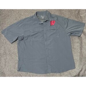 Pro Celebrity Men's XXL Gray Short Sleeve Shirt